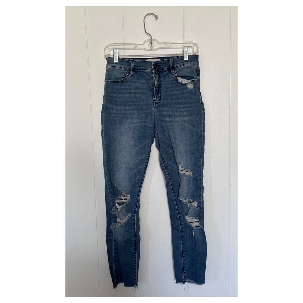 PacSun high waisted distressed skinny jeans